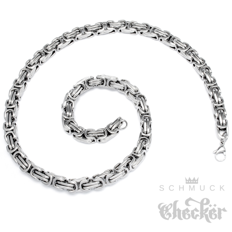 Edelstahl Dünn Herren eBay Silber 60cm Dick Biker Königskette Halskette Männer Hiphop |